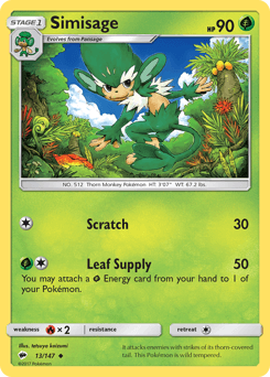 Simisage Burning Shadows card
