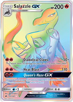 2017 Burning Shadows Salazzle-GX #151