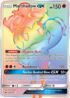 2017 Burning Shadows Marshadow-GX #156