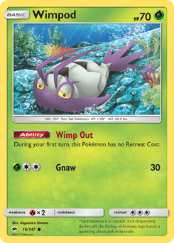 Wimpod Burning Shadows card