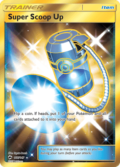 Super Scoop Up Burning Shadows card