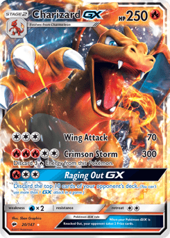 Charizard-GX Burning Shadows card