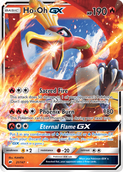 Ho-Oh-GX Burning Shadows card