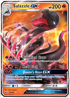 2017 Burning Shadows Salazzle-GX #25