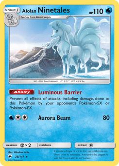 Alolan Ninetales Burning Shadows card