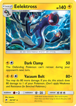 Eelektross Burning Shadows card