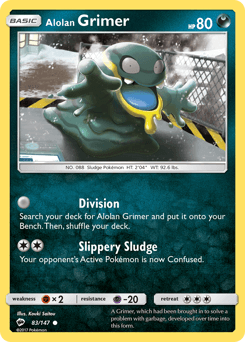 Alolan Grimer Burning Shadows card