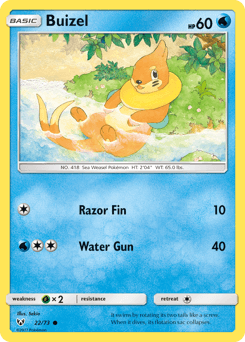 2017 Shining Legends Buizel #22