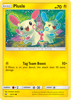 2017 Shining Legends Plusle #33