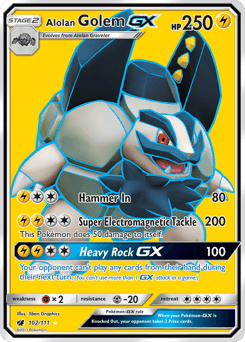 Alolan Golem-GX Crimson Invasion card