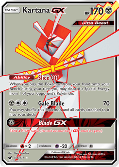 2017 Crimson Invasion Kartana-GX #106