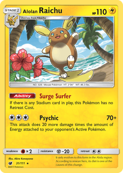 Alolan Raichu Crimson Invasion card