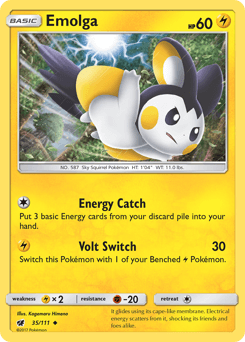 2017 Crimson Invasion Emolga #35