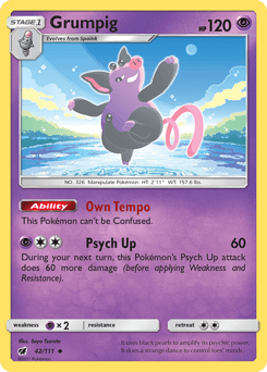 2017 Crimson Invasion Grumpig #42