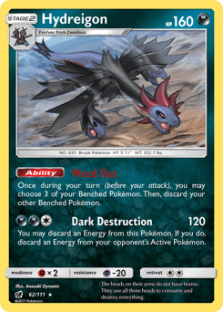 2017 Crimson Invasion Hydreigon #62