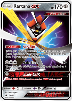 2017 Crimson Invasion Kartana-GX #70