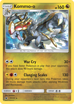 Kommo-o Crimson Invasion card