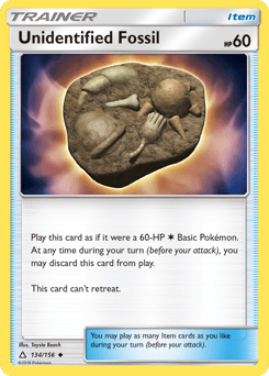 Unidentified Fossil Ultra Prism card