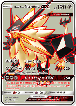 2018 Ultra Prism Dusk Mane Necrozma-GX #145