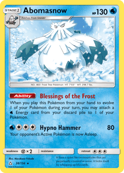 Abomasnow Ultra Prism card