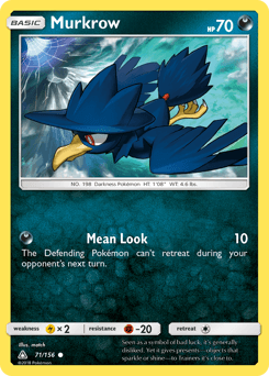 2018 Ultra Prism Murkrow #71