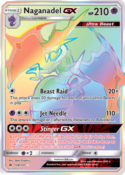 2018 Forbidden Light Naganadel-GX #134