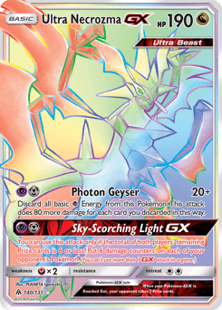Ultra Necrozma-GX Forbidden Light card