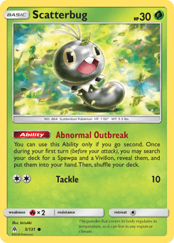 Scatterbug Forbidden Light card