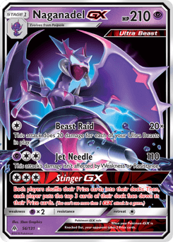 2018 Forbidden Light Naganadel-GX #56