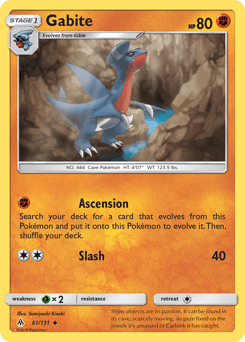 2018 Forbidden Light Gabite #61