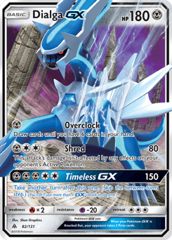 2018 Forbidden Light Dialga-GX #82