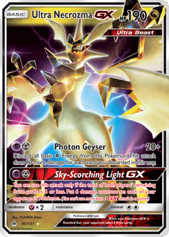 Ultra Necrozma-GX Forbidden Light card