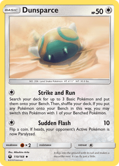 2018 Celestial Storm Dunsparce #110
