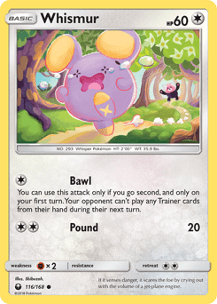 2018 Celestial Storm Whismur #116