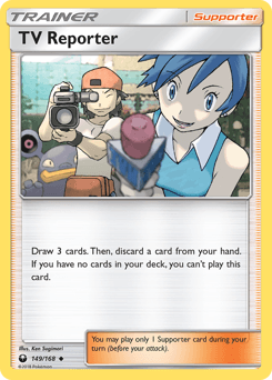 TV Reporter Celestial Storm card
