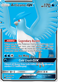 Articuno-GX Celestial Storm card