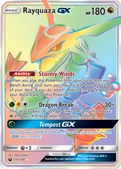 Rayquaza-GX Celestial Storm card