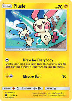 2018 Celestial Storm Plusle #53