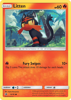 Litten Dragon Majesty card