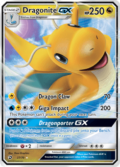 2018 Dragon Majesty Dragonite-GX #37