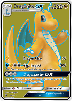 Dragonite-GX Dragon Majesty card