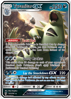 Tyranitar-GX Lost Thunder card