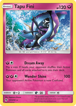 2018 Lost Thunder Tapu Fini #151