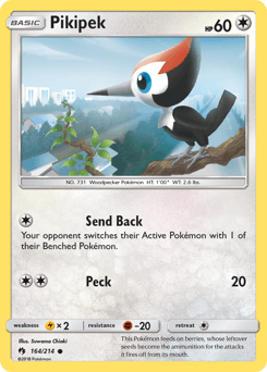 Pikipek Lost Thunder card