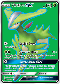 2018 Lost Thunder Virizion-GX #197