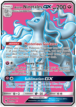 Alolan Ninetales-GX Lost Thunder card