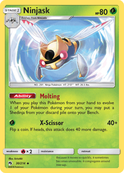 2018 Lost Thunder Ninjask #30