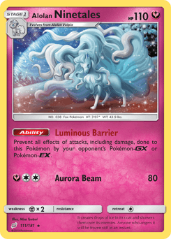 2019 Team Up Alolan Ninetales #111