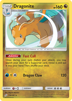 2019 Team Up Dragonite #119