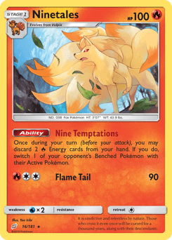 2019 Team Up Ninetales #16